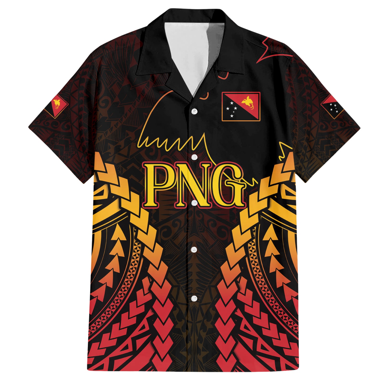 Custom Papua New Guinea Cricket Hawaiian Shirt Go Barramundis