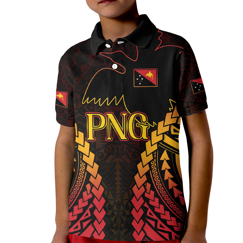 Custom Papua New Guinea Cricket Kid Polo Shirt Go Barramundis