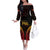 Custom Papua New Guinea Cricket Off The Shoulder Long Sleeve Dress Go Barramundis