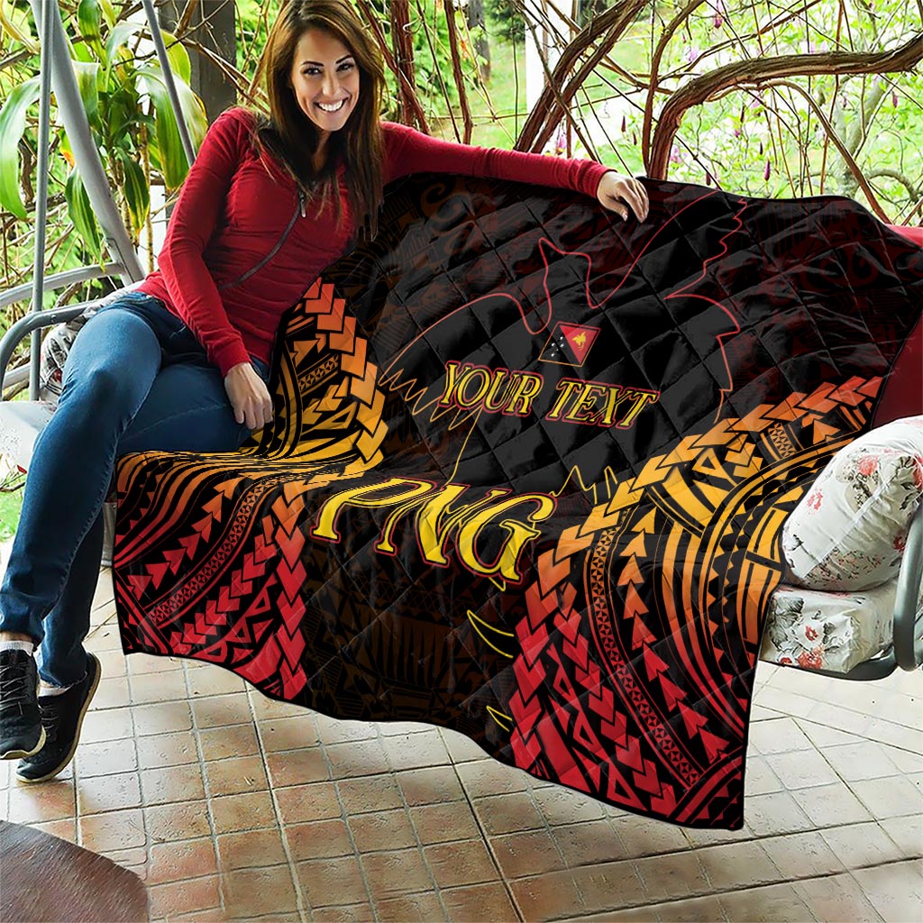 Custom Papua New Guinea Cricket Quilt Go Barramundis