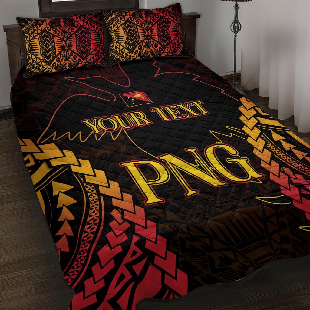 Custom Papua New Guinea Cricket Quilt Bed Set Go Barramundis LT9 Black - Polynesian Pride