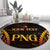 Custom Papua New Guinea Cricket Round Carpet Go Barramundis