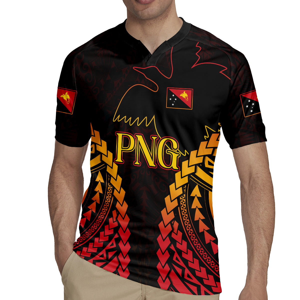 Custom Papua New Guinea Cricket Rugby Jersey Go Barramundis LT9 - Polynesian Pride