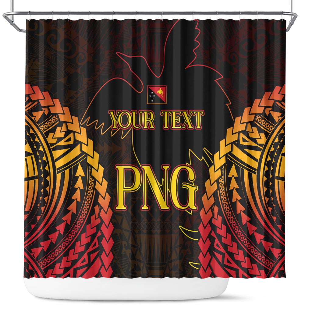 Custom Papua New Guinea Cricket Shower Curtain Go Barramundis