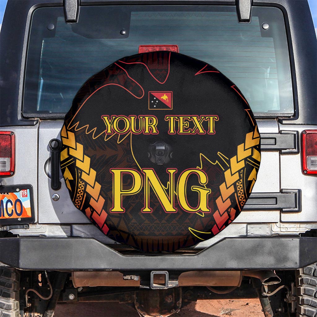Custom Papua New Guinea Cricket Spare Tire Cover Go Barramundis LT9 Black - Polynesian Pride