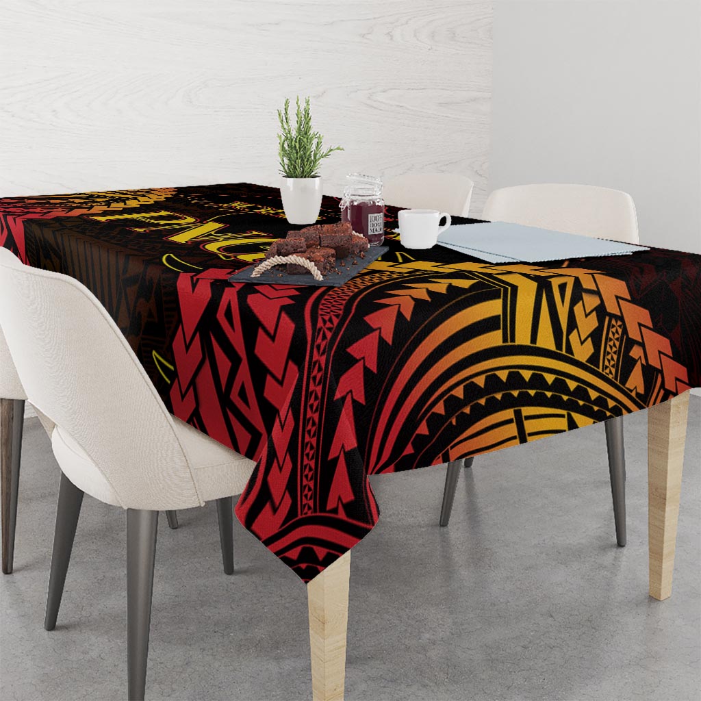 Custom Papua New Guinea Cricket Tablecloth Go Barramundis LT9 - Polynesian Pride