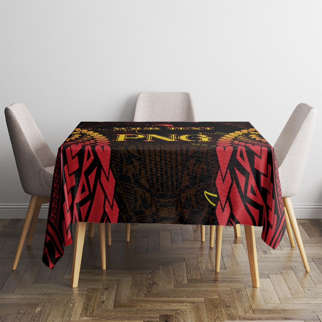 Custom Papua New Guinea Cricket Tablecloth Go Barramundis LT9 - Polynesian Pride