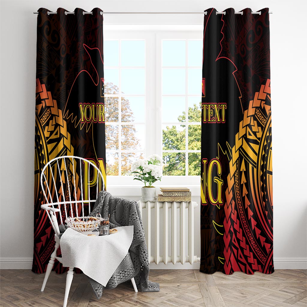 Custom Papua New Guinea Cricket Window Curtain Go Barramundis LT9 - Polynesian Pride