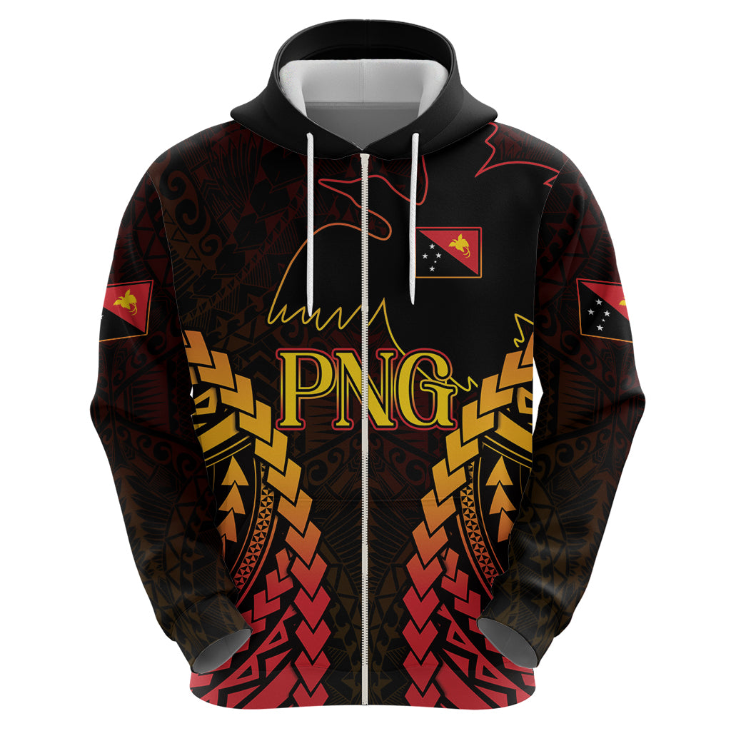 Custom Papua New Guinea Cricket Zip Hoodie Go Barramundis