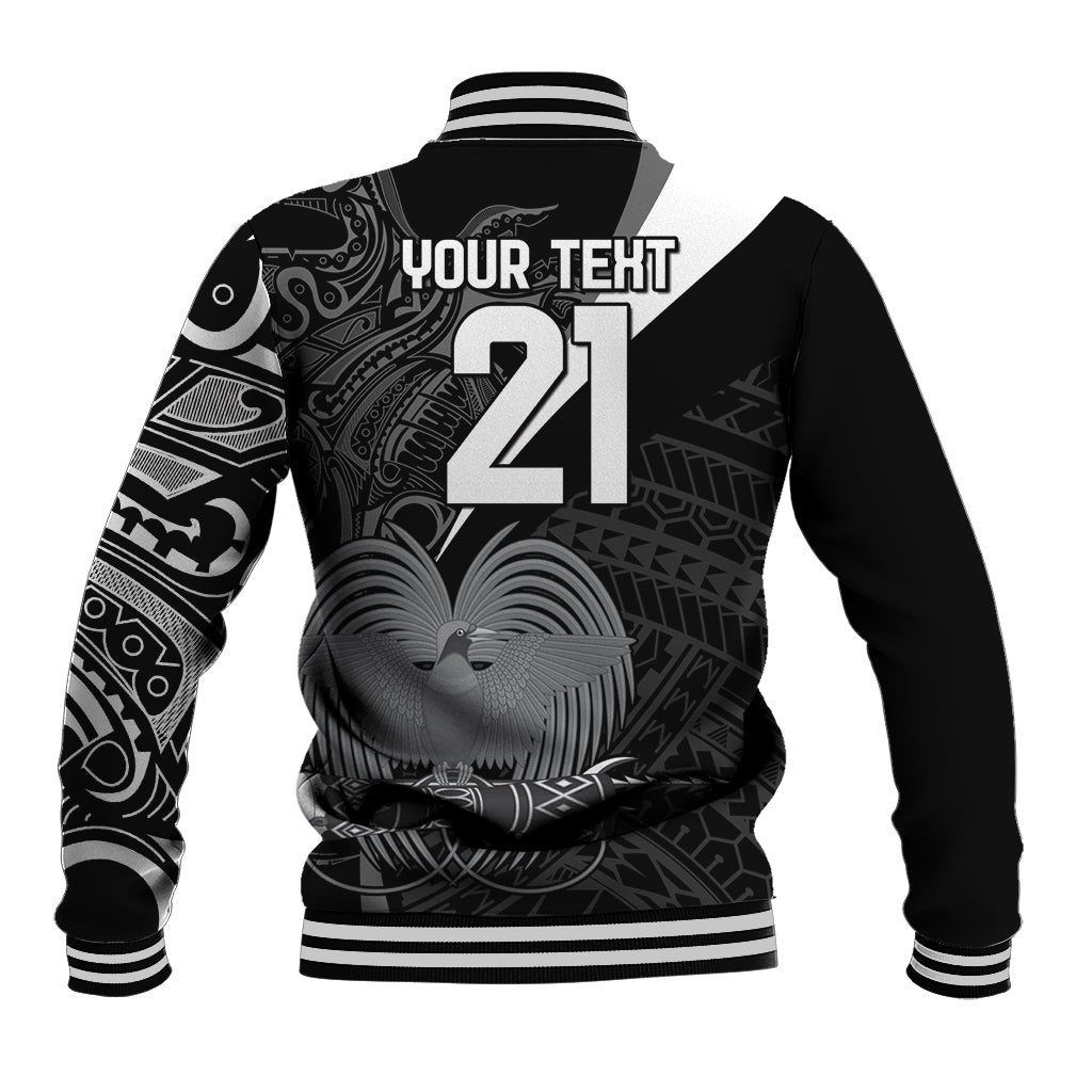 Custom Papua New Guinea Cricket Baseball Jacket Tribal Bird of Paradise Tattoo LT9 - Polynesian Pride