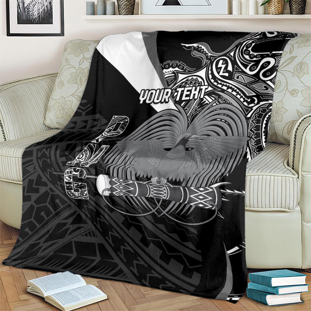 Custom Papua New Guinea Cricket Blanket Tribal Bird of Paradise Tattoo LT9 - Polynesian Pride
