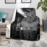 Custom Papua New Guinea Cricket Blanket Tribal Bird of Paradise Tattoo LT9 - Polynesian Pride