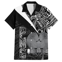 Custom Papua New Guinea Cricket Family Matching Tank Maxi Dress and Hawaiian Shirt Tribal Bird of Paradise Tattoo
