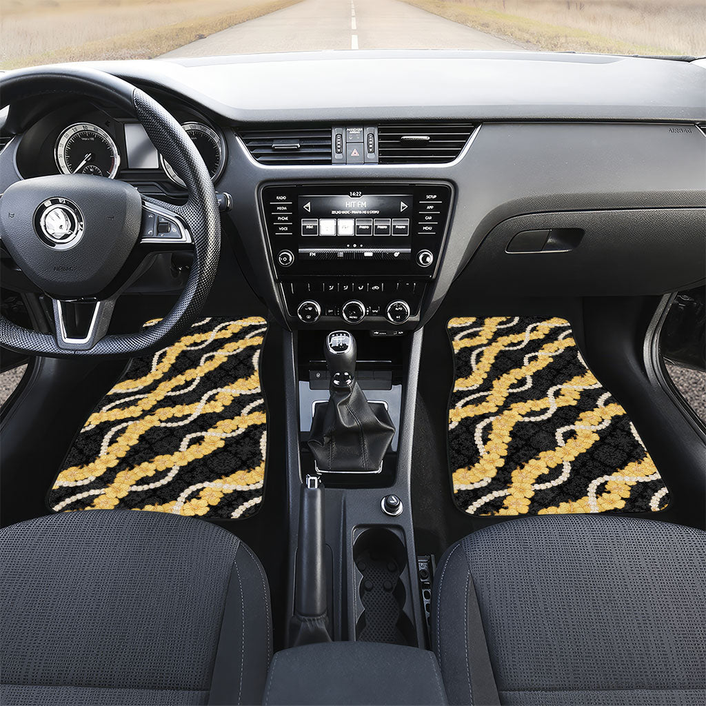 Aloha Melemele Hibiscus Pikake Lei Car Mats Hawaiian Quilt Pattern