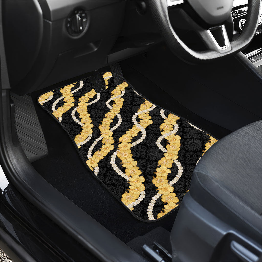 Aloha Melemele Hibiscus Pikake Lei Car Mats Hawaiian Quilt Pattern