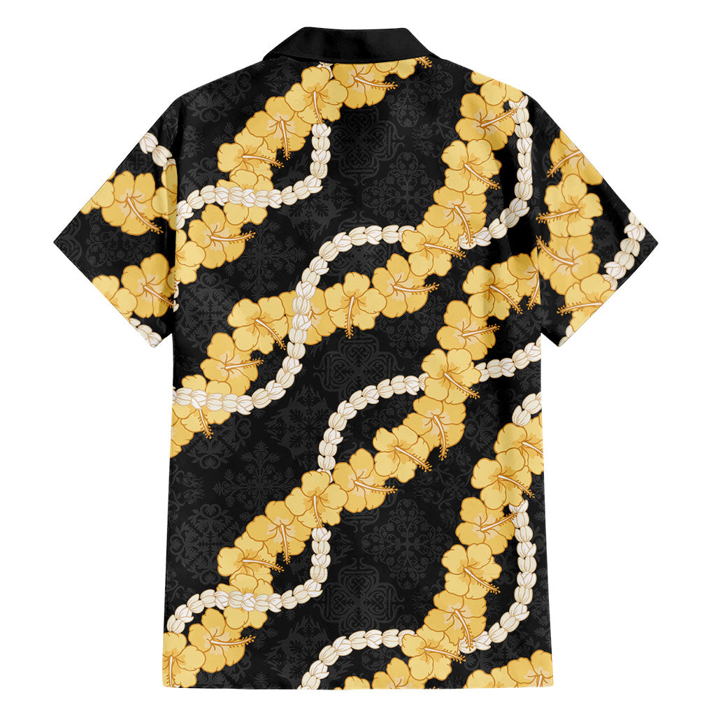Aloha Melemele Hibiscus Pikake Lei Family Matching Puletasi and Hawaiian Shirt Hawaiian Quilt Pattern