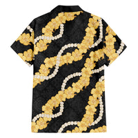 Aloha Melemele Hibiscus Pikake Lei Family Matching Puletasi and Hawaiian Shirt Hawaiian Quilt Pattern