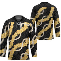 Aloha Melemele Hibiscus Pikake Lei Hockey Jersey Hawaiian Quilt Pattern LT9 - Polynesian Pride