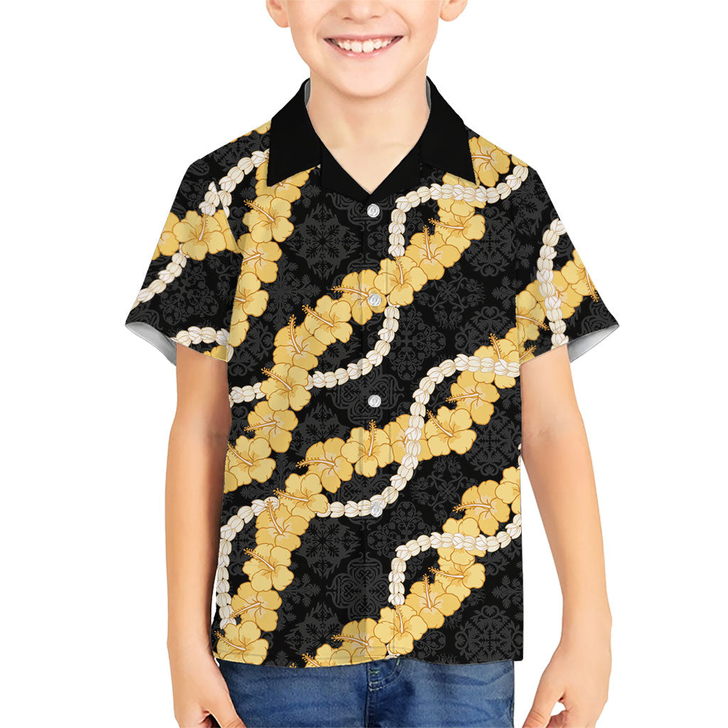 Aloha Melemele Hibiscus Pikake Lei Kid Hawaiian Shirt Hawaiian Quilt Pattern