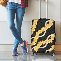 Aloha Melemele Hibiscus Pikake Lei Luggage Cover Hawaiian Quilt Pattern