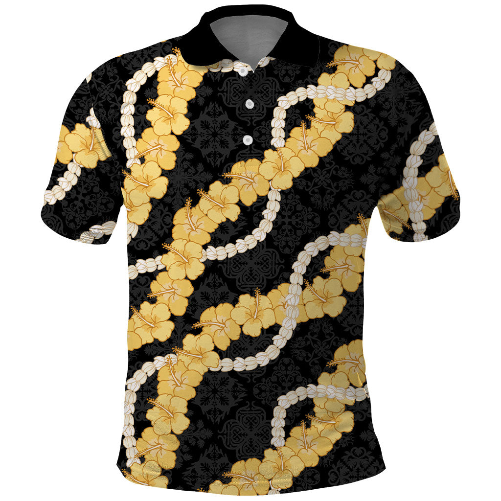 Aloha Melemele Hibiscus Pikake Lei Polo Shirt Hawaiian Quilt Pattern