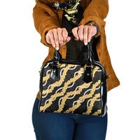 Aloha Melemele Hibiscus Pikake Lei Shoulder Handbag Hawaiian Quilt Pattern