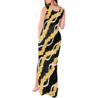Aloha Melemele Hibiscus Pikake Lei Tank Maxi Dress Hawaiian Quilt Pattern LT9 - Polynesian Pride