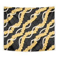 Aloha Melemele Hibiscus Pikake Lei Tapestry Hawaiian Quilt Pattern
