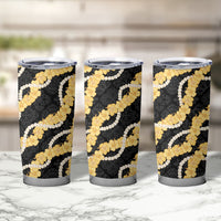 Aloha Melemele Hibiscus Pikake Lei Tumbler Cup Hawaiian Quilt Pattern LT9 - Polynesian Pride