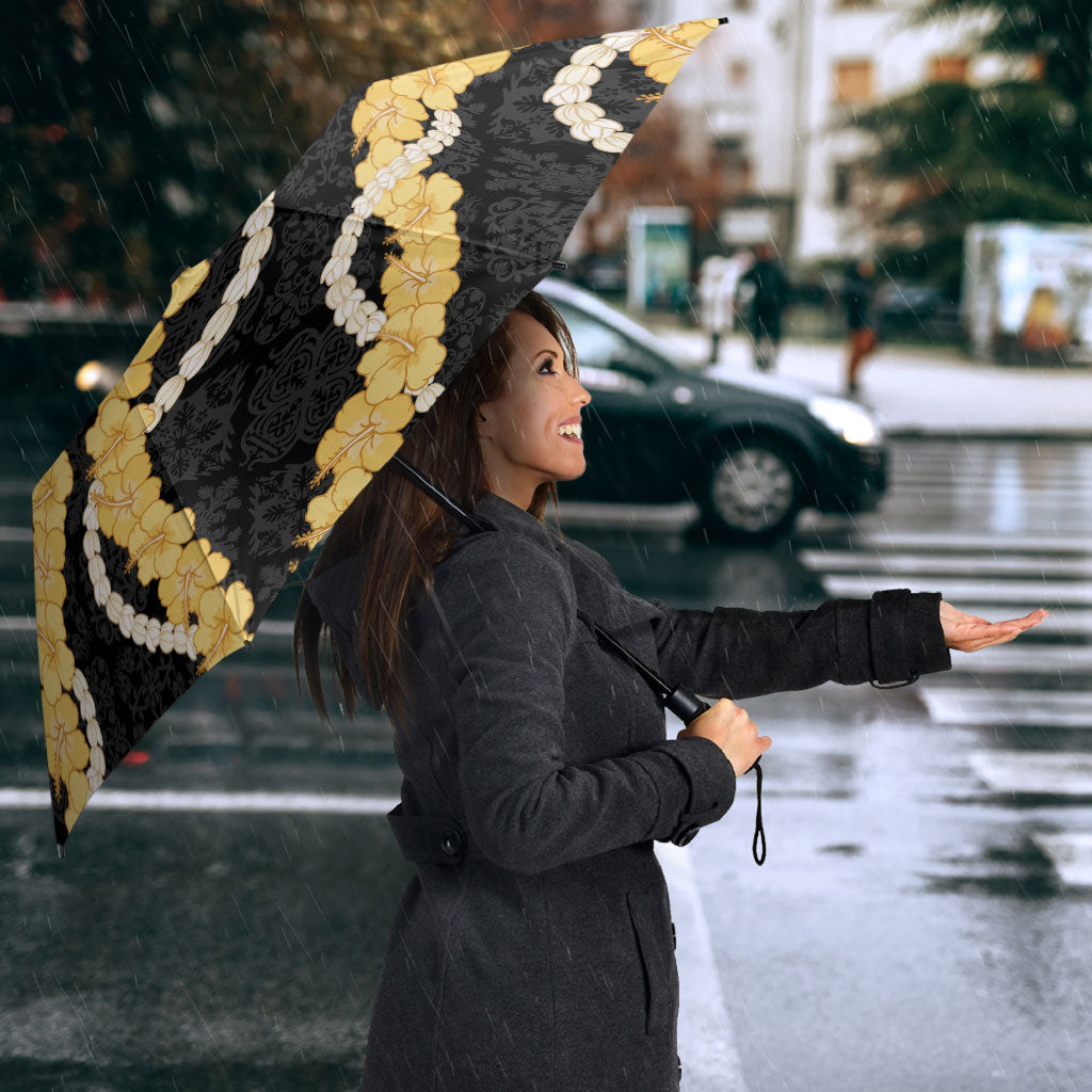 Aloha Melemele Hibiscus Pikake Lei Umbrella Hawaiian Quilt Pattern