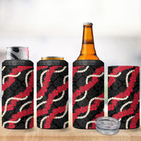 Aloha Ula'ula Hibiscus Pikake Lei 4 in 1 Can Cooler Tumbler Hawaiian Quilt Pattern