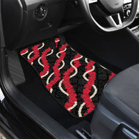 Aloha Ula'ula Hibiscus Pikake Lei Car Mats Hawaiian Quilt Pattern