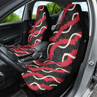 Aloha Ula'ula Hibiscus Pikake Lei Car Seat Cover Hawaiian Quilt Pattern