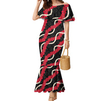 Aloha Ula'ula Hibiscus Pikake Lei Family Matching Mermaid Dress and Hawaiian Shirt Hawaiian Quilt Pattern