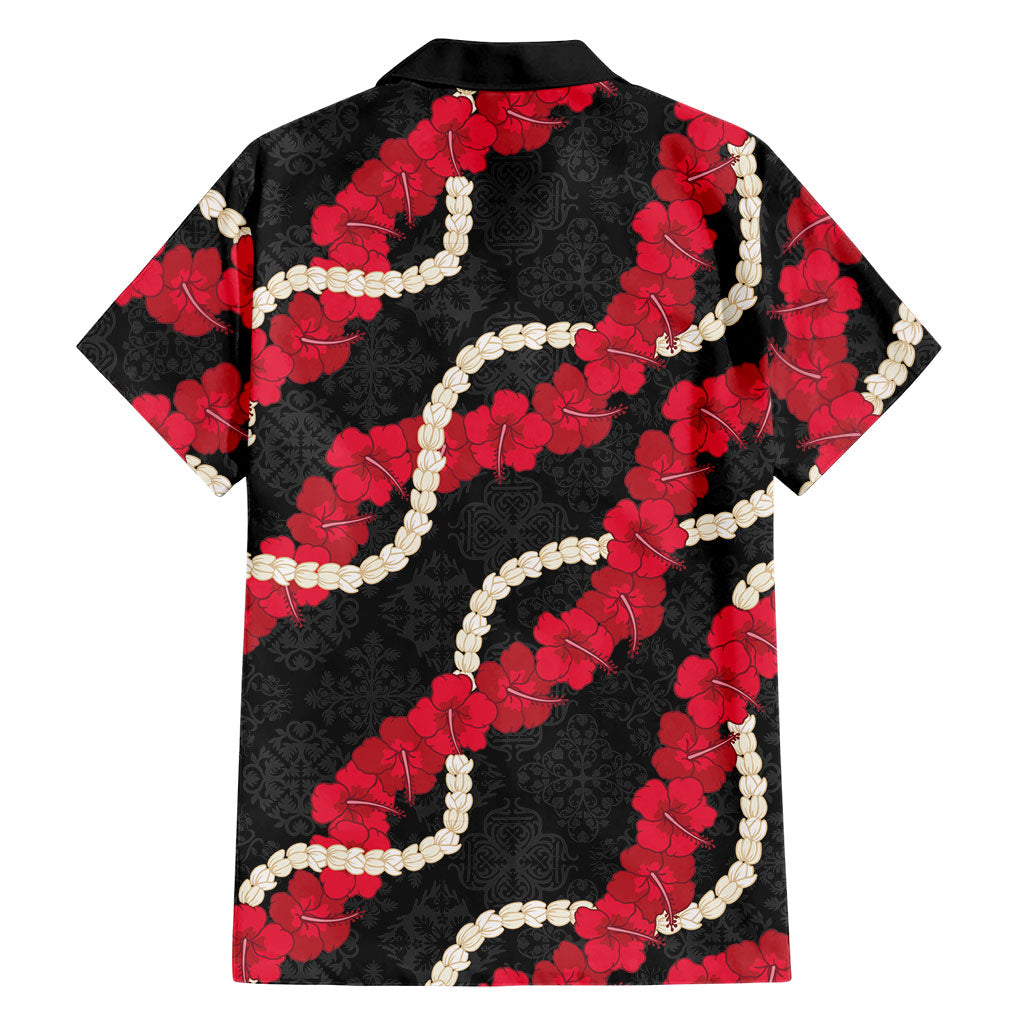 Aloha Ula'ula Hibiscus Pikake Lei Family Matching Tank Maxi Dress and Hawaiian Shirt Hawaiian Quilt Pattern