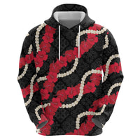 Aloha Ula'ula Hibiscus Pikake Lei Hoodie Hawaiian Quilt Pattern
