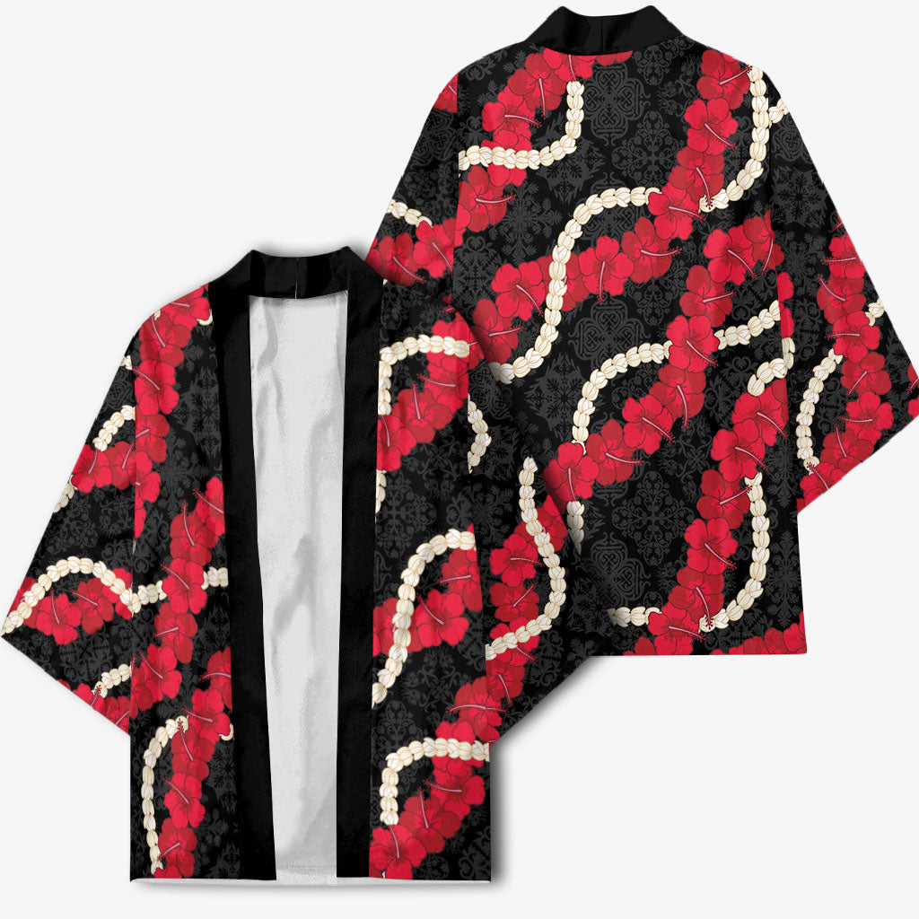 Aloha Ula'ula Hibiscus Pikake Lei Kimono Hawaiian Quilt Pattern