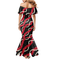 Aloha Ula'ula Hibiscus Pikake Lei Mermaid Dress Hawaiian Quilt Pattern LT9 - Polynesian Pride