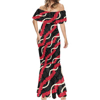 Aloha Ula'ula Hibiscus Pikake Lei Mermaid Dress Hawaiian Quilt Pattern LT9 - Polynesian Pride