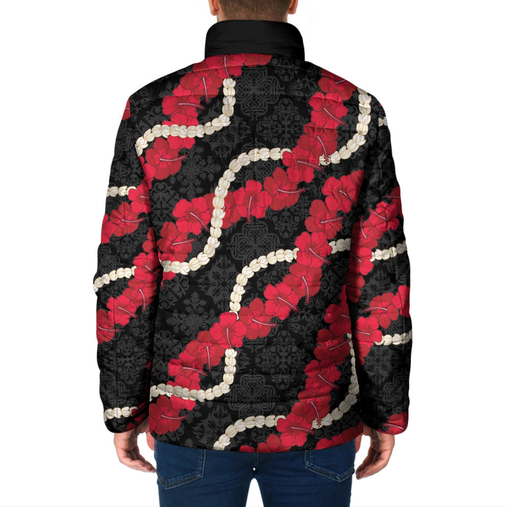 Aloha Ula'ula Hibiscus Pikake Lei Padded Jacket Hawaiian Quilt Pattern