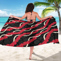 Aloha Ula'ula Hibiscus Pikake Lei Sarong Hawaiian Quilt Pattern