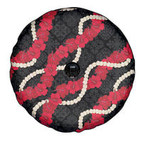 Aloha Ula'ula Hibiscus Pikake Lei Spare Tire Cover Hawaiian Quilt Pattern