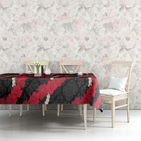 Aloha Ula'ula Hibiscus Pikake Lei Tablecloth Hawaiian Quilt Pattern