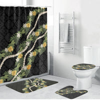 Puakenikeni Anthurium Pikake Lei Bathroom Set Hawaiian Quilt Pattern