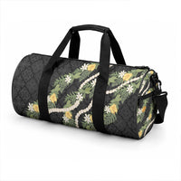 Puakenikeni Anthurium Pikake Lei Duffle Bag Hawaiian Quilt Pattern LT9 - Polynesian Pride