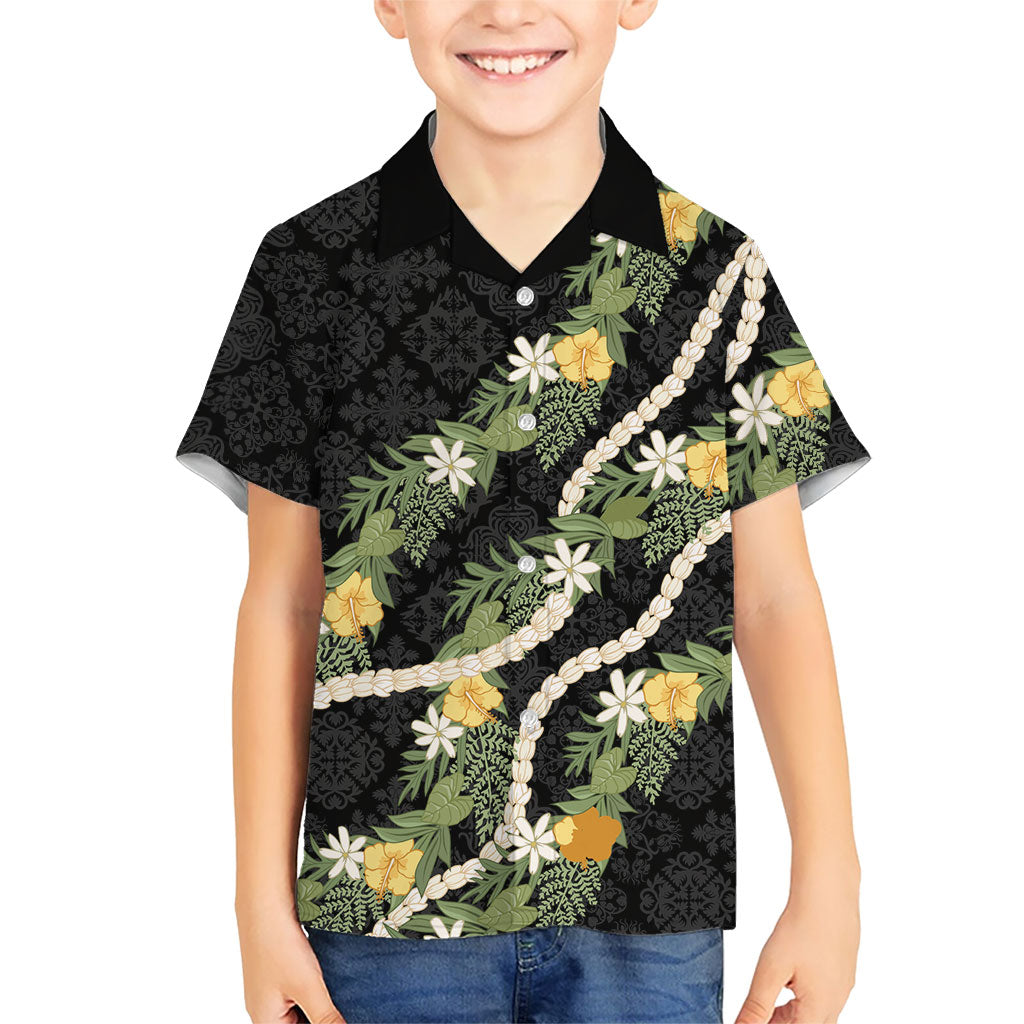 Puakenikeni Anthurium Pikake Lei Family Matching Off Shoulder Maxi Dress and Hawaiian Shirt Hawaiian Quilt Pattern