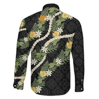 Puakenikeni Anthurium Pikake Lei Family Matching Summer Maxi Dress and Hawaiian Shirt Hawaiian Quilt Pattern