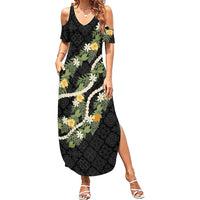 Puakenikeni Anthurium Pikake Lei Family Matching Summer Maxi Dress and Hawaiian Shirt Hawaiian Quilt Pattern