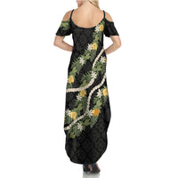 Puakenikeni Anthurium Pikake Lei Family Matching Summer Maxi Dress and Hawaiian Shirt Hawaiian Quilt Pattern