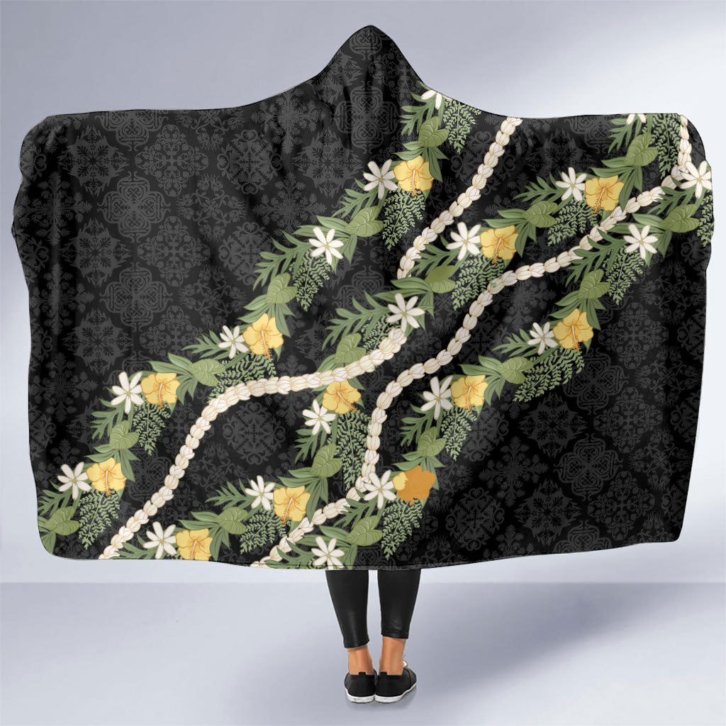 Puakenikeni Anthurium Pikake Lei Hooded Blanket Hawaiian Quilt Pattern